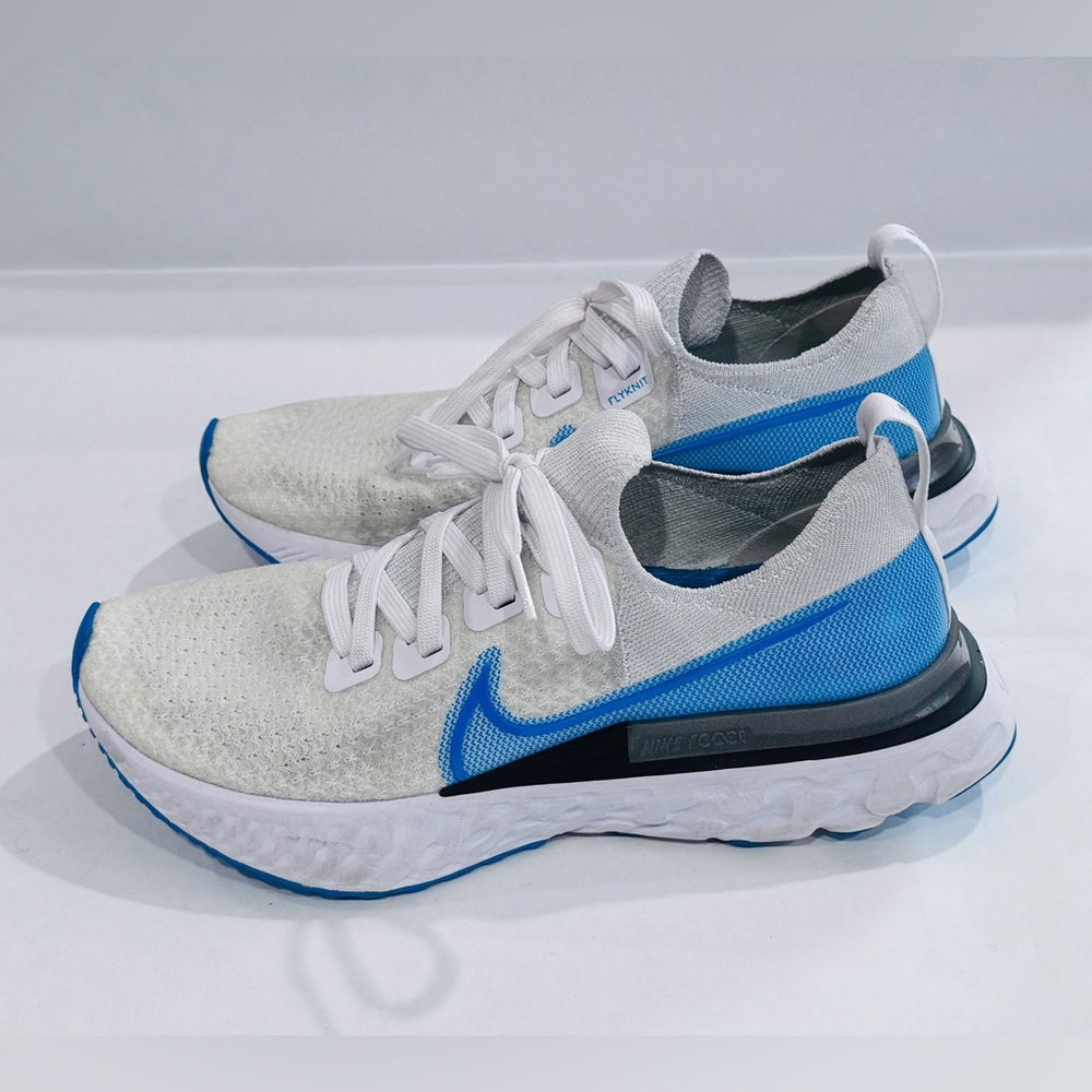 Nike React Infinity Run Flyknit True White Photo Blue Colorway